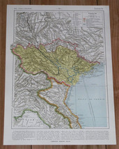 1925 Vintage Map Of Of French Protectorate Of Tonkin / Vietnam - $28.85