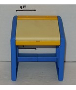 Vintage Little Tikes Dollhouse Desk Yellow Blue Replacement - $498.56 MXN