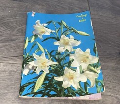 Greetings At Easter Vintage Paperback Book W/ Floral Cover - $3.87