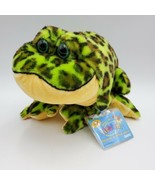 Ganz Webkinz Bullfrog Plush Stuffed Toy Green Frog Animal with code 9”  - £10.85 GBP