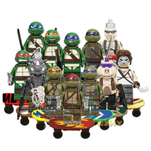 12Pcs Teenage Mutant Ninja Turtles Leo Raph Mikey Minifigure Don Buildin... - $29.99