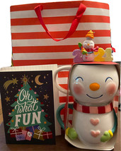 Hallmark 2021 Sweet Decade REPAINT SE Ornament &amp; Snowman Mugs w/ Card &amp; GIFT Bag - $74.95