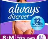 Always Discreet Adult Incontinence Underwear for Women, Size  S/M, 84CT - $42.08