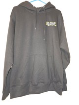 Hoodie Mens Large Black Drawstring Long Sleeve Pullover Fleece Winter Wear (ZTO) - £10.10 GBP
