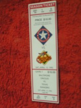 MLB 1995 Texas Rangers Ticket Stub Vs. Baltimore Orioles 4/15/95 - £2.78 GBP