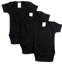 Unisex 100% Cotton Black Onezie (Pack of 3) Medium - £18.08 GBP