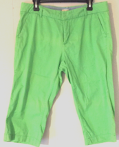 U.S. Polo Assn capri pants women size 12 green pockets - $12.13