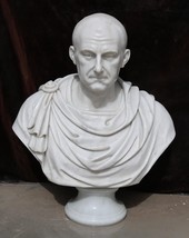 Scipio Africanus 100% Marble Bust Roman Sculpture Statue Reproduction Replica - £4,651.06 GBP