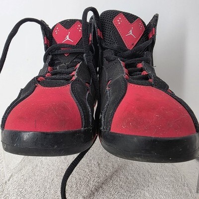 Nike Air Jordan True Flight Bred Black Red Boys Youth 13C Shoes CU4933-001 Item image 4