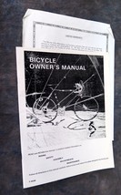 Murray Bicycle Instruction and Maintenance Owners Manual f-4548 - $1.50