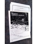 Murray Bicycle Instruction and Maintenance Owners Manual f-4548 - $1.50