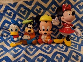 Vintage Disney Set of 4 PVC 5” Figurines Baby Mickey Goofy Donald Minnie... - £23.37 GBP