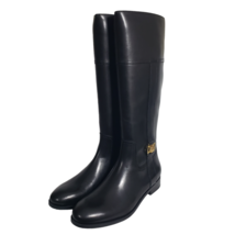 Lauren Ralph Lauren Womens Berdie Black Leather Knee Tall Riding Boots S... - $149.00