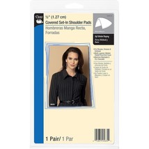 Dritz 1/2&quot; Covered Set Shoulder Pads, 1/2-Inch, White - $13.99