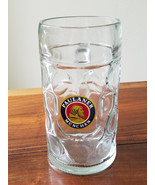 Paulaner Munchen Beer Glass Stein Mug Dimpled 1 L Oktoberfest Large Clea... - £15.54 GBP