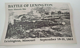 Battle of Lexington State Historic Site Brochures Missouri Set of 2 Vint... - £9.83 GBP