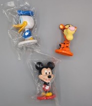 3 Kellogg&#39;s Disney Bobbleheads Mickey Mouse Donald Duck Winnie Pooh Tigger  - £11.40 GBP