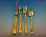 Hamilton Gold by Tiffany and Co. Sterling Silver Flatware Set Service 6 ... - £3,664.99 GBP