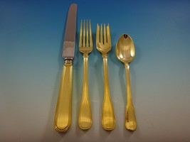 Hamilton Gold by Tiffany and Co. Sterling Silver Flatware Set Service 6 Vermeil - £3,714.75 GBP