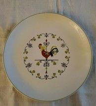 Salem American Ironstone Red Rooster Weather Vane Dinner Plate USA MCM V... - £7.88 GBP