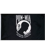POW MIA Original Flag - 3 foot by 5 foot Polyester (NEW) Outdoor, Home, ... - $6.62 CAD