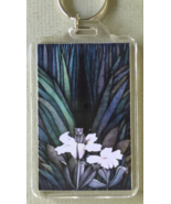 Large Cat Art Keychain - Small Cat in Flower - £6.32 GBP