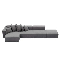 Gray Modular Sectional Sofa: Small L-Shaped Couch - $1,614.99