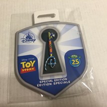 New Disney Pixar Toy Story 25th Anniversary Special Edition Key 2&#39;&#39; Key Pin - £12.01 GBP