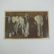 Postcard Ohio Caverns Wind Formations &amp; Town Pump Photo West Liberty Day... - £6.24 GBP