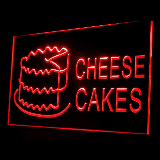 110041B Delicious Cheese Cakes Shop Cafe Cupcake Desert Raspberry LED Li... - $21.99