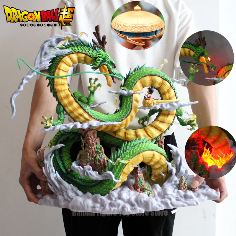 43CM Dragon Ball Z Yoyo Shenron with Kid Son Goku Dragon GK Statue PVC Action - £215.89 GBP+