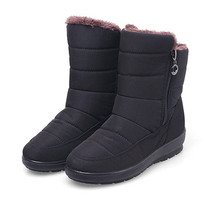 the new waterproof non-slip winter boots plus cotton velvet shoes for women warm - £29.84 GBP