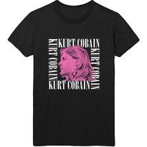Black Kurt Cobain Face Profile Nirvana Official Tee T-Shirt Mens Unisex - £24.95 GBP