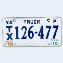2015 United States Virginia Tax Exempt Truck License Plate TX 126-477 - £13.18 GBP
