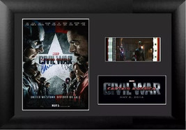 Captain America: Civil War (2016) Cast Signed 35 mm Film Cell Display + COA - £9.48 GBP+