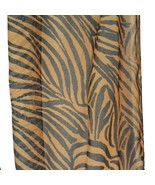 Womans Brown Black Geometric Sheer Rectangle Scarf Made in Italy 100% Po... - £8.13 GBP