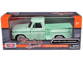 1966 GMC C1000 Fenderside Pickup Truck Light Green &quot;Timeless Legends&quot; Se... - $39.28
