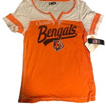 Cincinnati Bengals Shirt Women&#39;s Orange T Shirt NFL Team Apparel Football Large - £19.46 GBP