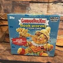 Topps Garbage Pail Kids Book Worms Sticker Cards Mega Box New &amp; Sealed GPK 2022 - £21.46 GBP