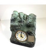 Vintage Chalkware Lanshire Mount Rushmore Clock Shrine of Democracy UNTE... - $1,221.26 MXN
