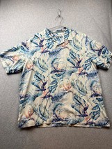 Tommy Bahama Mens Button Up Shirt Size L Hawaiian Silk Casual Vacation Travel - £21.17 GBP