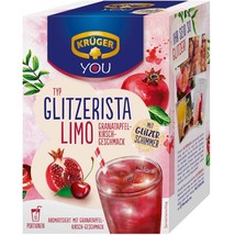 Kruger Glitzerista instant Drink Mix POMEGRANATE CHERRY -1 box-10pc.FREE... - $12.86