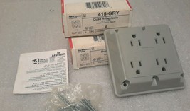 Pass &amp; Seymour 415-GRY Quad Receptacle 15A 125V (Lot Of 2 ) New $45 - £33.11 GBP