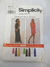 Vtg Simplicity Pattern #8015 MISSES&#39; Knit Dress  Sz  10 - 14 - £3.96 GBP