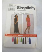 Vtg Simplicity Pattern #8015 MISSES&#39; Knit Dress  Sz  10 - 14 - $5.00