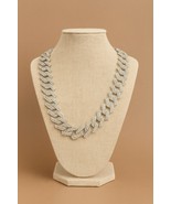 22 Inch Mens Miami Cuban Link Chain Iced Out Bling Diamond Necklace HipHop - $27.71