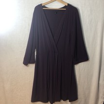 Torrid Size 4 Dark Purple Knit Faux Wrap Dress - £27.23 GBP