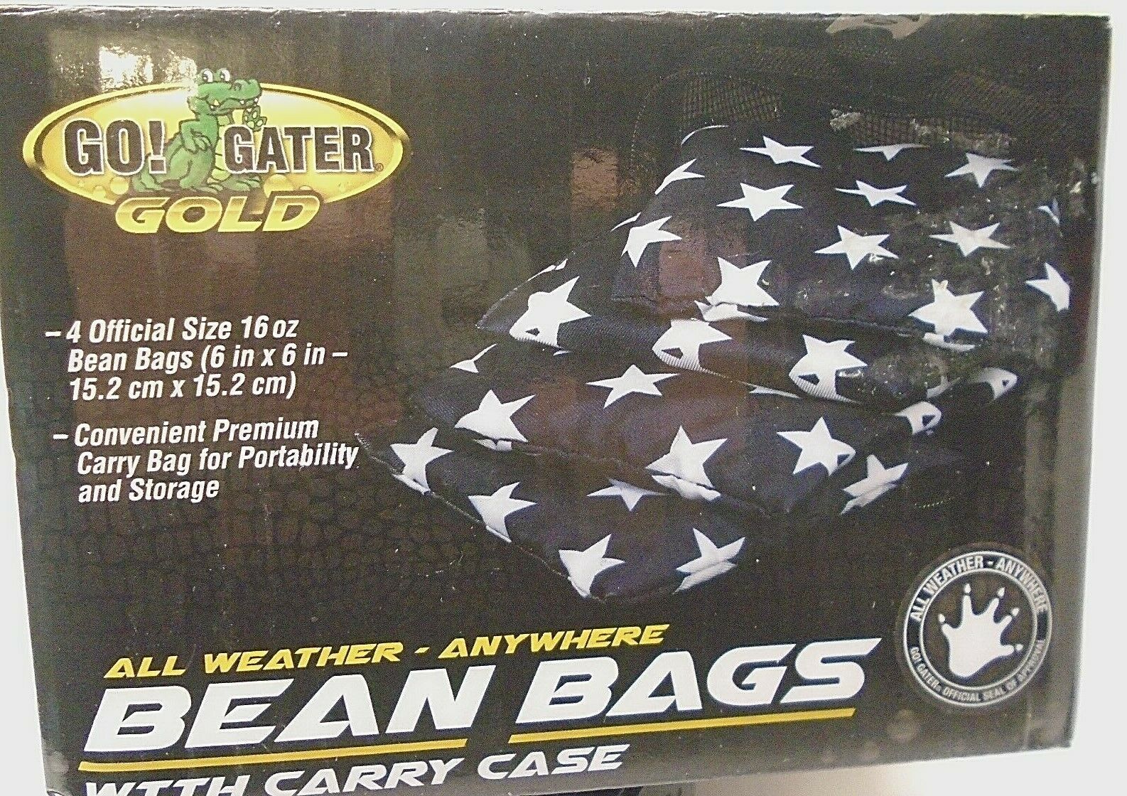Go! Gater 1-1-16651 All Weather-Anywhere Bean Bags w/ Carry Case, 16 Oz, 4-Ct - £16.61 GBP