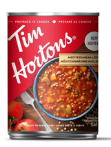 9 Cans of Tim Hortons Mediterranean Lentil Soup 540ml Each- From Canada - $54.18