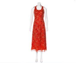 Moschino Red Couture Embellished Maxi Dress - $410.00